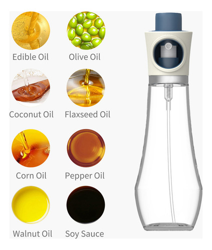 A Rociador Aceite Oliva 230ml Botella Spray Vidrio