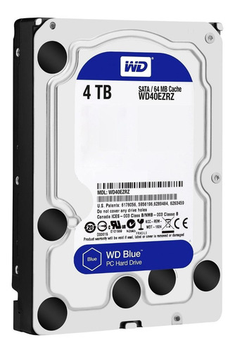 Disco duro interno Western Digital WD40EZRZ 4TB azul