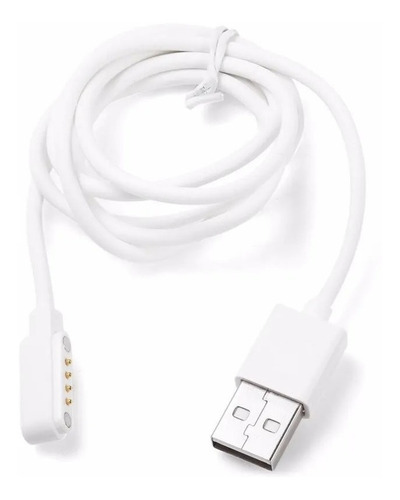 Cable Cargador Usb 2.0 Para Smartwatch K88h As Color Blanco