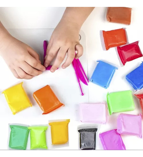 Set 4 Masas Y Herramientas Para Modelar No Toxica Plastilina