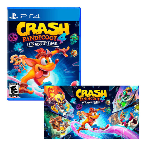 Crash Bandicoot 4 It's About Time + Poster Playstation 4