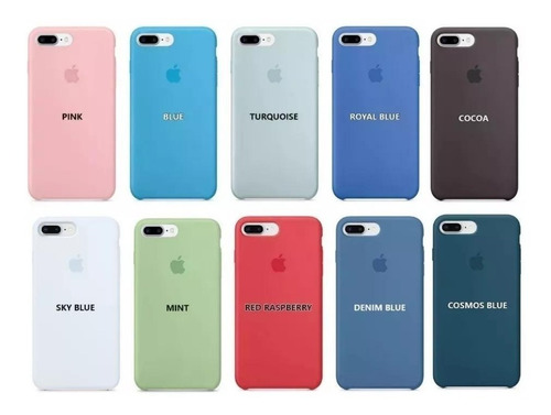 Funda Silicone Case iPhone 8 7 Plus 5s Se 6 6s Original