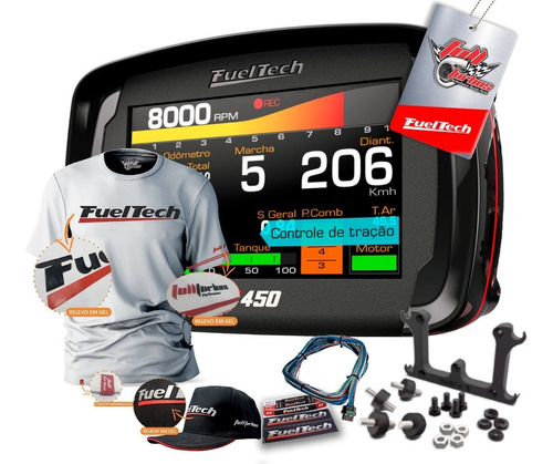 Fueltech Ft450 C/chicote 3m + Ultra Brinde Camiseta B Gel Bp