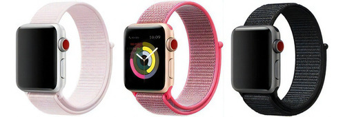 Pulseira Relógio Smartwatch Tam 38/40 Em Nylon Iwill Cor Preto