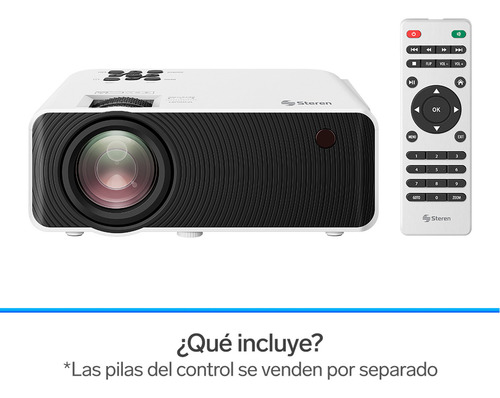 Proyector Multimedia Hd De 7000 Lúmenes, Portátil