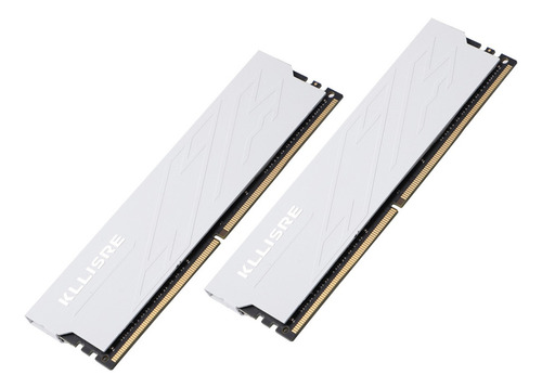 Memoria Ram Kllisre Ddr4 16gb (2 X 8gb) 2666mhz Blanco