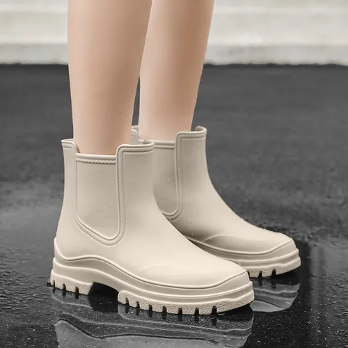 Botas De Mujer Casual Impermeables Lluvia Antideslizante