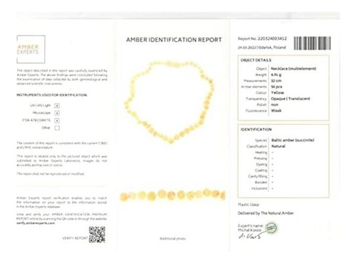 Pulsera De Ámbar Báltico En Banda Elástica - Pulsera De Cuen