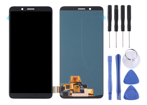 Tela Lcd Preta Para Oppo R11s Com Digitalizador Full Assemb
