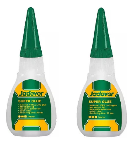 Pegamento Transparente Inst Packx2 30seg Jadever 5g Jdgx1k12