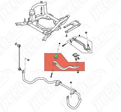 Bucha Braco Dianteiro Range Rover 3 3.6 2006-2012 Original