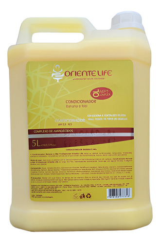 Shampoo E Condicionador Banana E Mel 5l Oriente Life