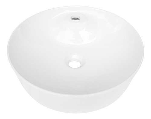 Lux Sany T432 Lavabo Ovalín Cerámico Blanco Sobreponer Baño