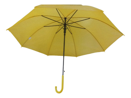 18 Paraguas Medianos Colores Sólido Amarillo Sólido Mediano 23 Pulgadas