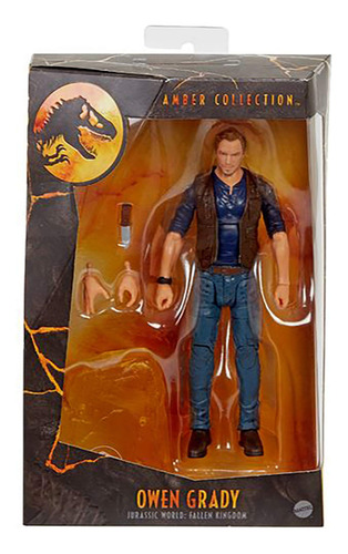 Figura De Acción Jurassic World Owen Grady De 15 Cm Con Acce