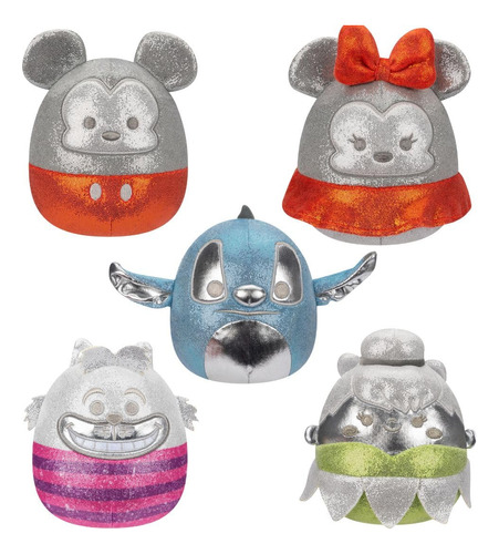 Squishmallows Original Disney100 Juego De 5 Cajas De Peluche