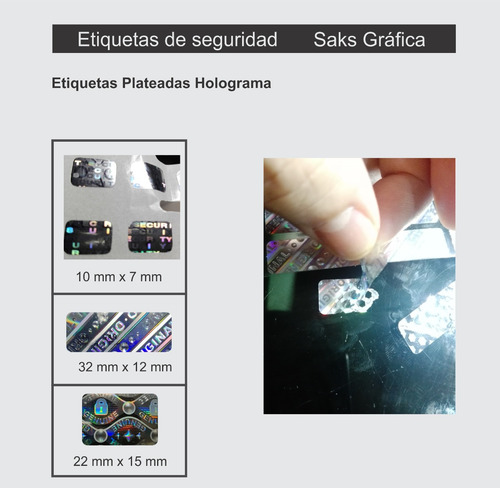 Imagen 8 de 10 de Etiquetas Autoadhesivas Impresas Codigos De Barra Void Qr