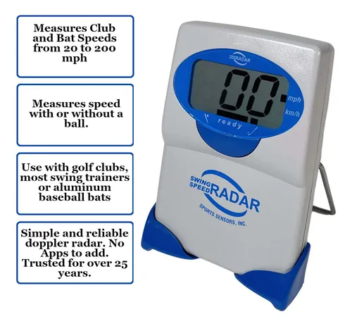 Radar Doppler Para Entrenamiento De Golf Hasta 200 Mph