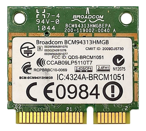 Placa Wifi Notebook Bt Broadcom Bcm94313hmgb Bcm4313 Branco (Usado)