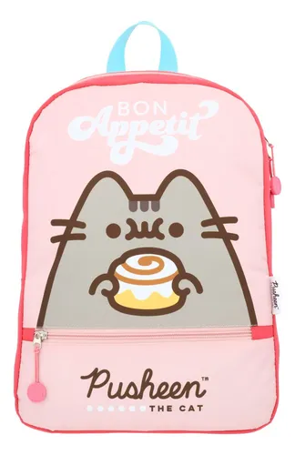 Mochila Pusheen Escolar Reforzada Rosado