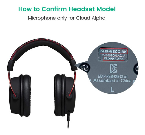 Reemplazo De Micrófono De Juego Para Kingston Hyperx Cloud A
