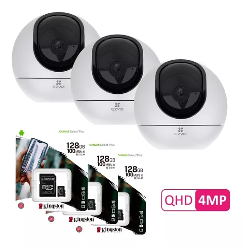 Camara Seguridad Domo Ip Wifi Interior Ezviz + Memoria 128gb