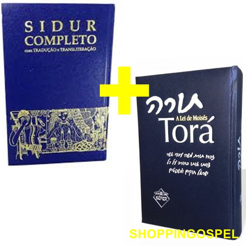 Sidur Completo Livro Orações Judaicas + Torá Lei De Moisés