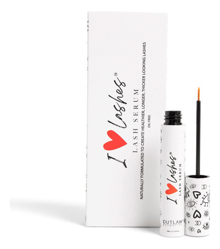 Suero De Pestaas I Love Lashes De Outlaw Cosmetics Premium P