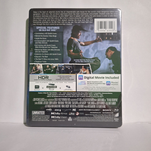 Steelbook La Redada The Raid 4k + Blu-ray Gareth Evans