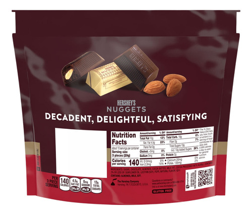 Hershey's Nuggets Special Dark With Almonds 286g Americano