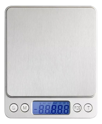 Báscula De Cocina Digital Para Cocina De Acero Inoxi De 3 Kg Gris 3 Kg