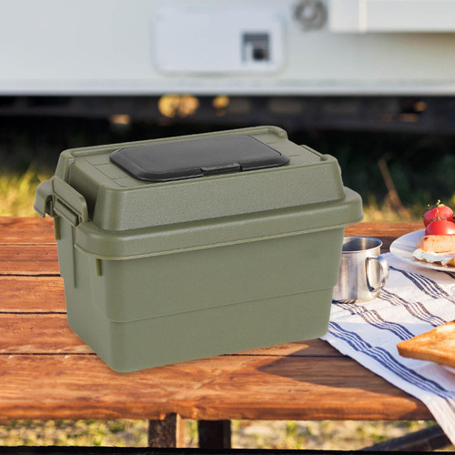 Mini Caja De Almacenamiento Al Aire Libre 1.1l Verde