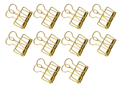 Clips Mini Clips Para Encuadernación, Clip Dorado En Forma D