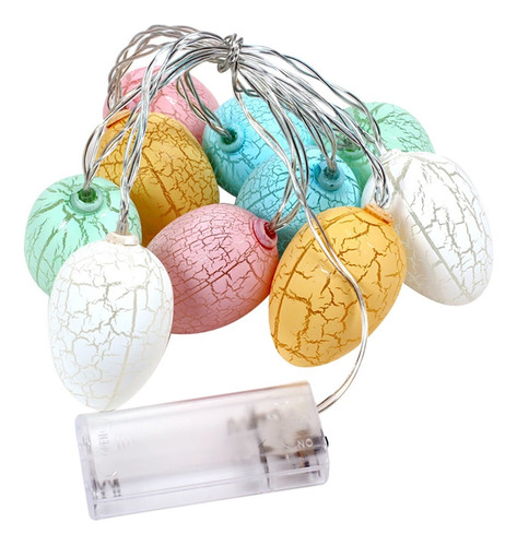 Cadena De Luces Led Con Diseño De Huevos De Pascua De K Deco