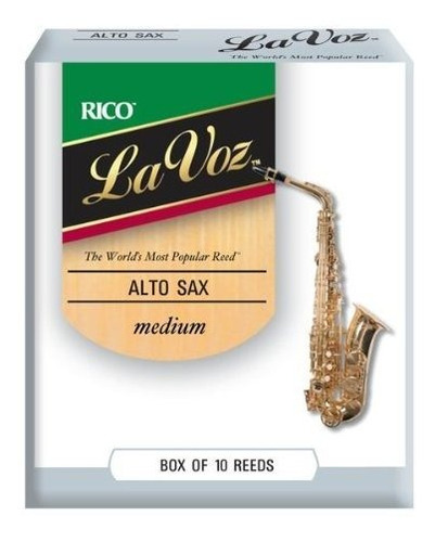 La Voz Alto Sax Reeds Strength Medium 10pack