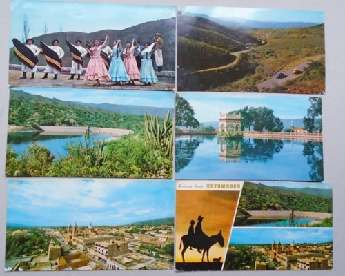 #p Lote 6 Postales A Color - Provincia Catamarca Años 70