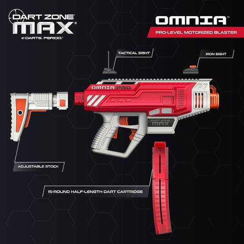 Dart Zone Max Omnia Pro - Pistola De Dardos De Espuma Automá