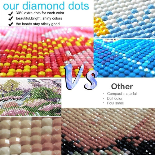T 5d Pintura Diamante Para Decoración Kit Diamond Painting