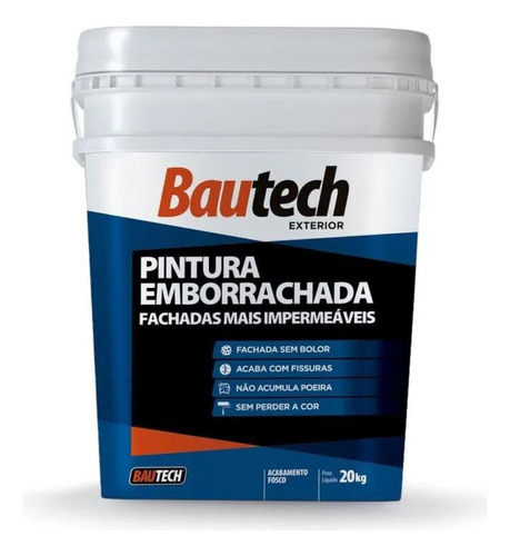 Bautech Pintura Emborrachada 20kg ( Ótimo Custo-benefício )