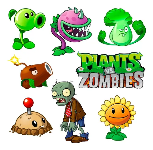 Figuras plantas sales contra zombies