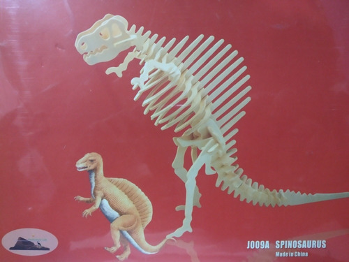 Imagen 7 de 9 de Rompe Cabezas 3d De Dinosaurios Madera Educativo 2 Por 10v