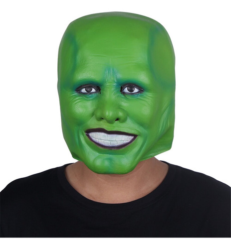 Máscara De Carrey Jim De Mask Movie, Látex Verde, Divertida