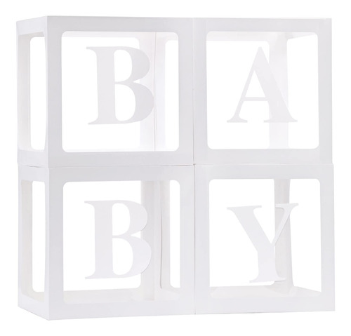 Rubfac Cajas De Beb Con Letras Para Baby Shower, Bloques De 