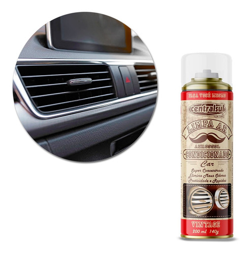 Imagem 2 de 5 de Limpa Ar Condicionado Higienizador Vintage 200ml Centralsul