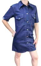 Comprar Mini Vestido De Jean Elastizado - 2330 Indumentaria