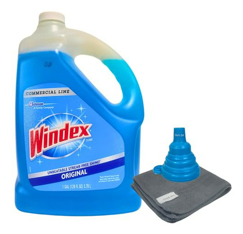 Windex Glass Limpiador De Vidrios Recambio 1 Galón - Limpiad