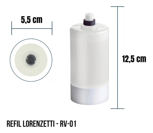 Refil P/filtro Lorenzetti Acqua Bella/vitale Rv01 (original)