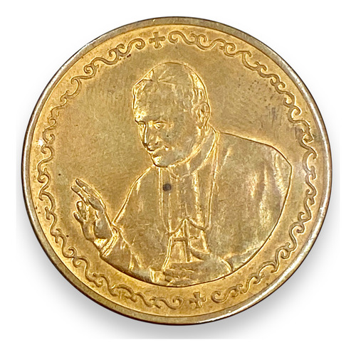 Medalla Conmemorativa Papa Juan Pablo Ii Visita Durango 1990 (Usado)