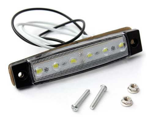 Imagen 3 de 10 de Luz Led Indicadora Lateral Señalizador 24v Camion Trailer