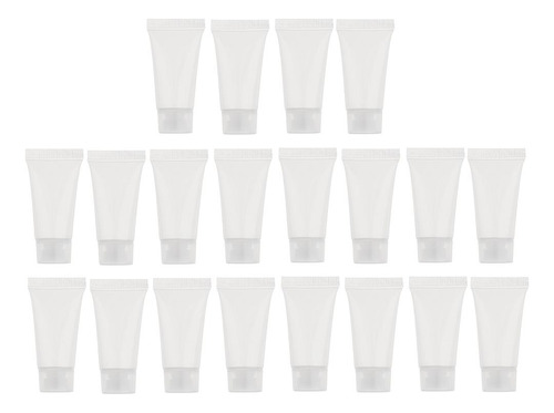 20pcs 5ml Tubos De Plástico Rellenables Vacíos Botellas De